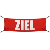 300 x 100 cm | Ziel Werbebanner, M1 