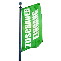 Zuschauer Eingang Hissflagge, Fahne im Wunschformat (1839)