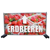 340 x 173 cm | Erdbeeren Bauzaunbanner (1932)