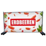 340 x 173 cm | Erdbeeren Bauzaunbanner (1934)