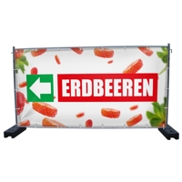 340 x 173 cm | Erdbeeren Bauzaunbanner (1934)