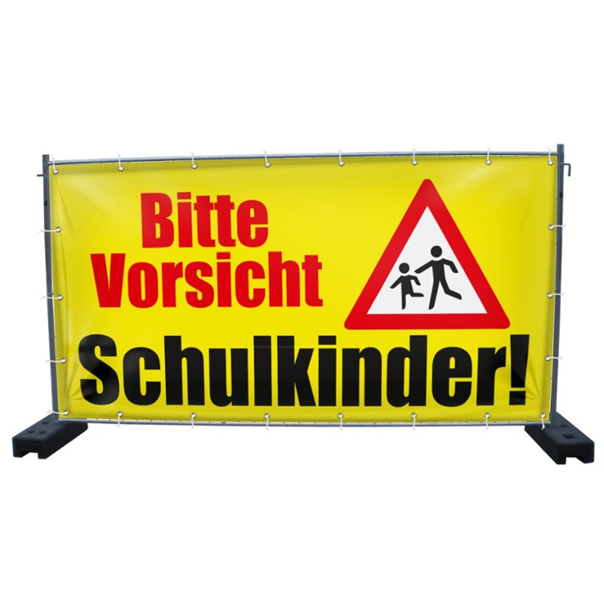 340 x 173 cm | Vorsicht Schulkinder Bauzaunbanner (1961)