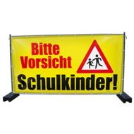 340 x 173 cm | Vorsicht Schulkinder Bauzaunbanner (1961)