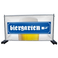 340 x 173 cm | Biergarten Bauzaunbanner (1478)