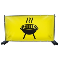 340 x 173 cm | BBQ & Grillplatz Bauzaunbanner (1444)