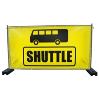 340 x 173 cm | Shuttle Bus Bauzaunbanner (1874)