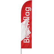 Straight | Selbst gestalten Beachflag, einseitig,  