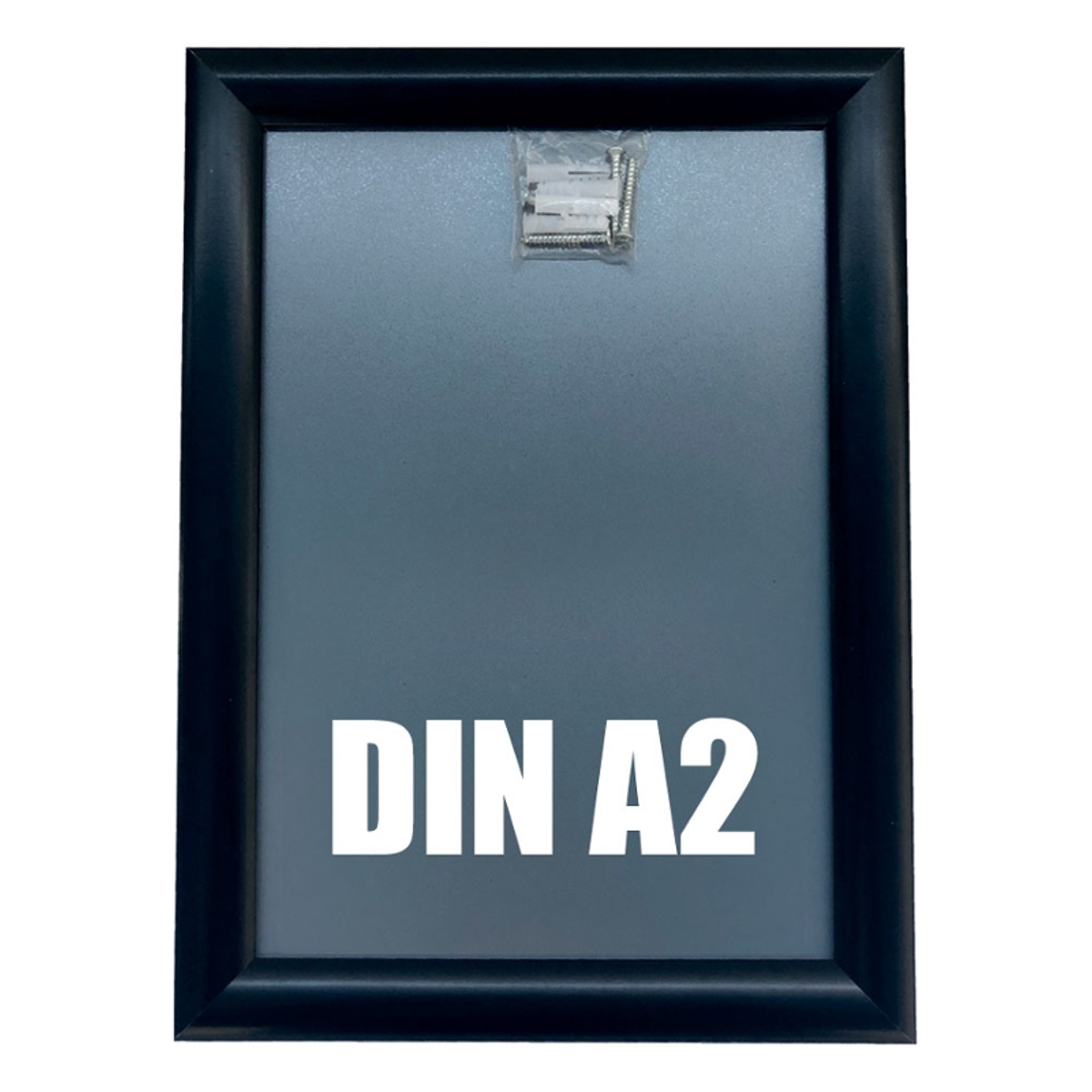 DIN A2 | Alu Klapprahmen schwarz, Wechselrahmen, 450 x 625 mm