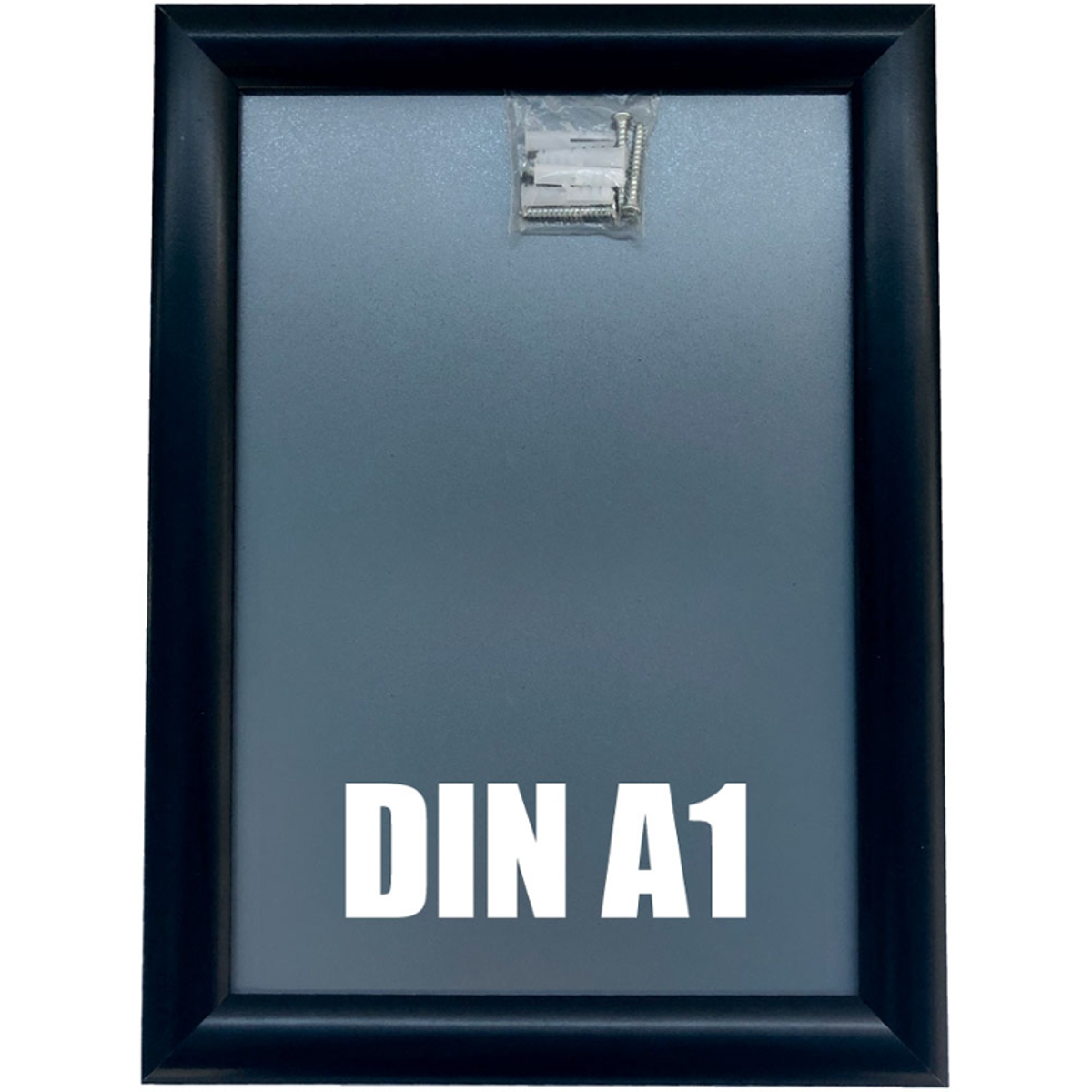 DIN A1 | Alu Klapprahmen schwarz, Wechselrahmen, 624 x 872 mm