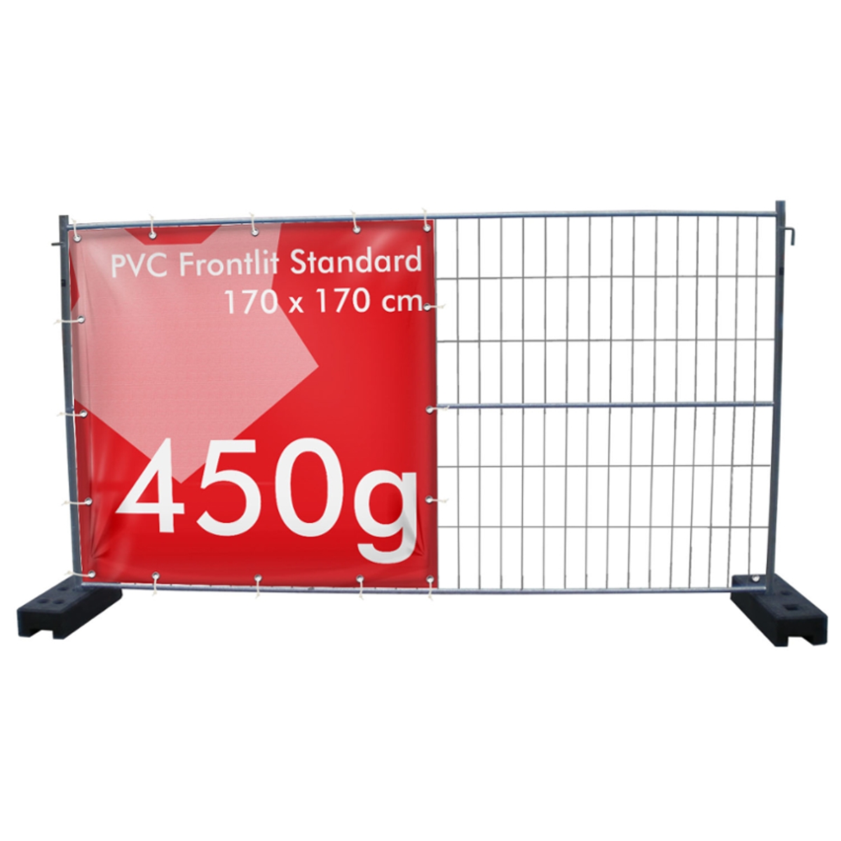 170 X 170 Cm Bauzaunbanner Selbsr Gestalten Pvc Frontlit S