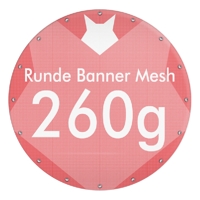 Runde Banner selbst gestalten, Mesh Premium B1