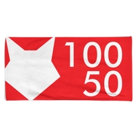 100 x 50 cm | Vollfarbig bedruckte Handtücher, Polyester / Baumwolle