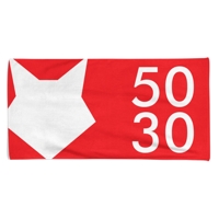 50 x 30 cm | Vollfarbig bedruckte Handtücher, Polyester / Baumwolle