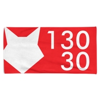 130 x 30 cm | Vollfarbig bedruckte Handtücher, Polyester / Baumwolle