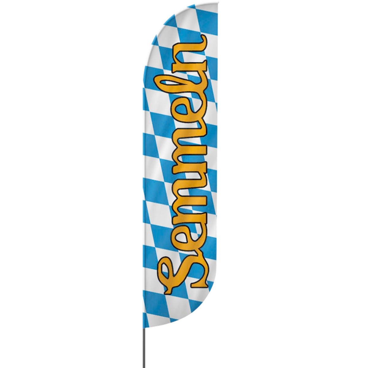 Convex | Semmeln, Oktoberfest Beachflag, blau weiß, verschiedene Größen, V1