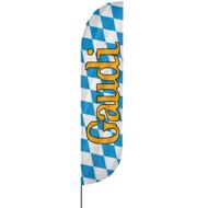 Convex | Gaudi, Oktoberfest Beachflag, blau weiß, verschiedene Größen, V1