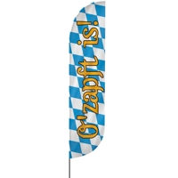 Convex | O’zapft is, Oktoberfest Beachflag, blau weiß, verschiedene Größen, V1
