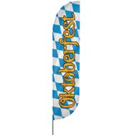 Convex | Oktoberfest Beachflag, blau weiß, verschiedene Größen, V2