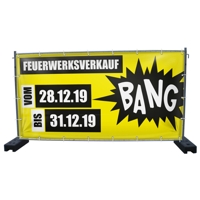 340 x 173 cm | Feuerwerksverkauf Bauzaunbanner (2164)