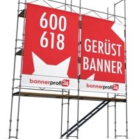 600 x 618 cm | Baugerüstbanner selbst gestalten, PVC, Mesh