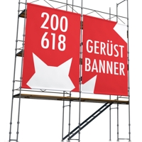 200 x 618 cm | Baugerüstbanner selbst gestalten, PVC, Mesh