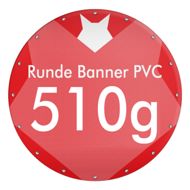 Runde Banner selbst gestalten, PVC Frontlit Premium B1