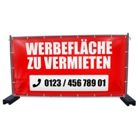 340 x 173 cm | Werbefläche zu vermieten Bauzaunbanner (1728)