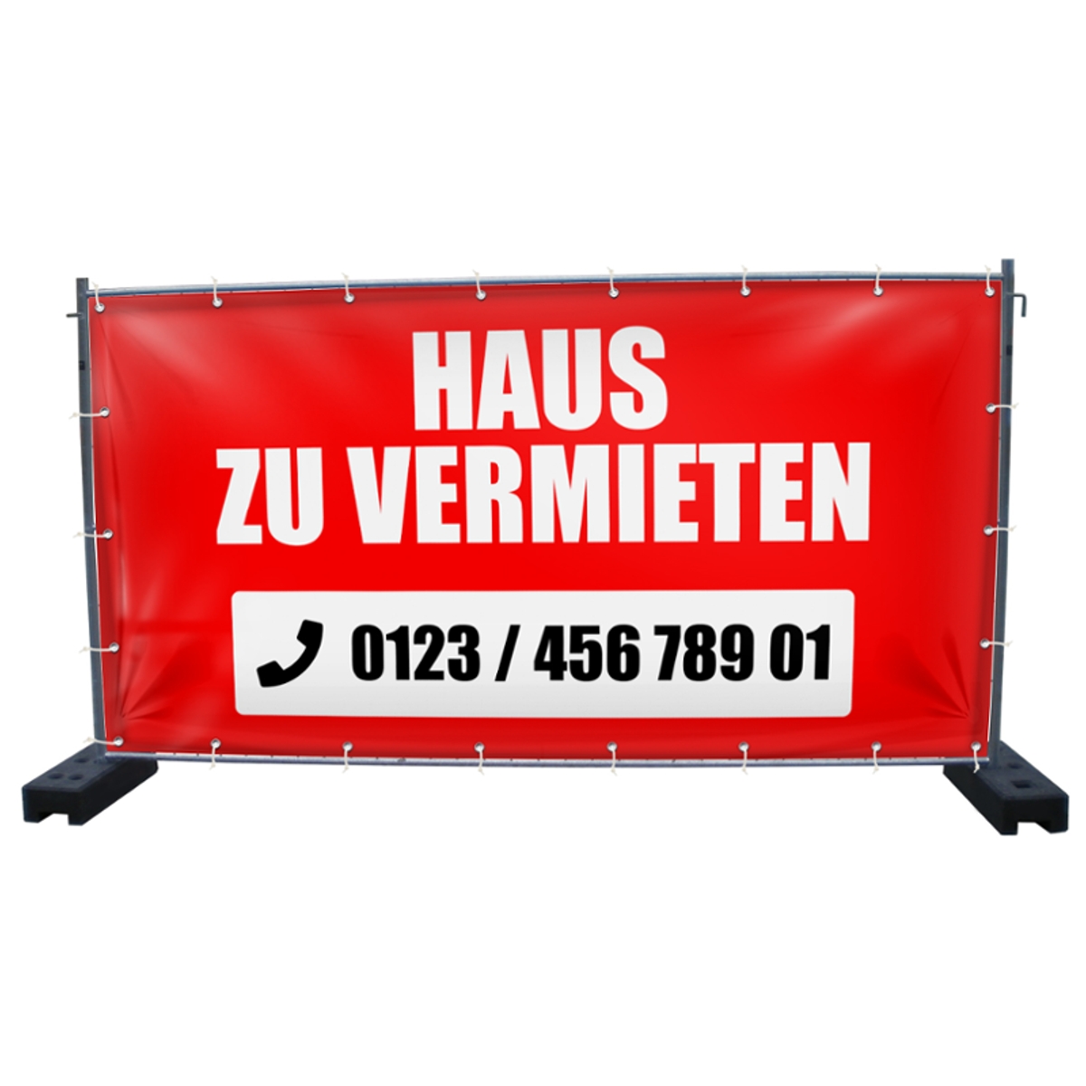 340 x 173 cm | Haus zu vermieten Bauzaunbanner (1472)