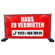 340 x 173 cm | Haus zu vermieten Bauzaunbanner (1472)