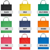 Baumwolltasche Color, kurze Henkel